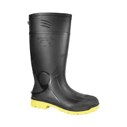 Botas de hule con punteras