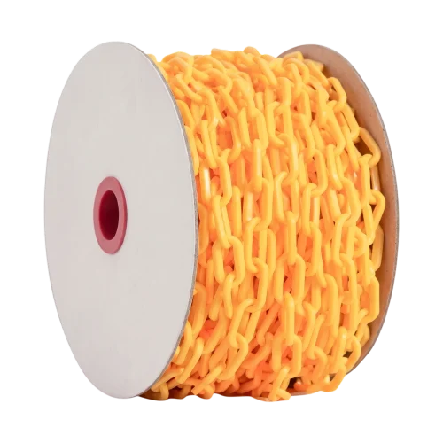 Cadena plástica amarilla